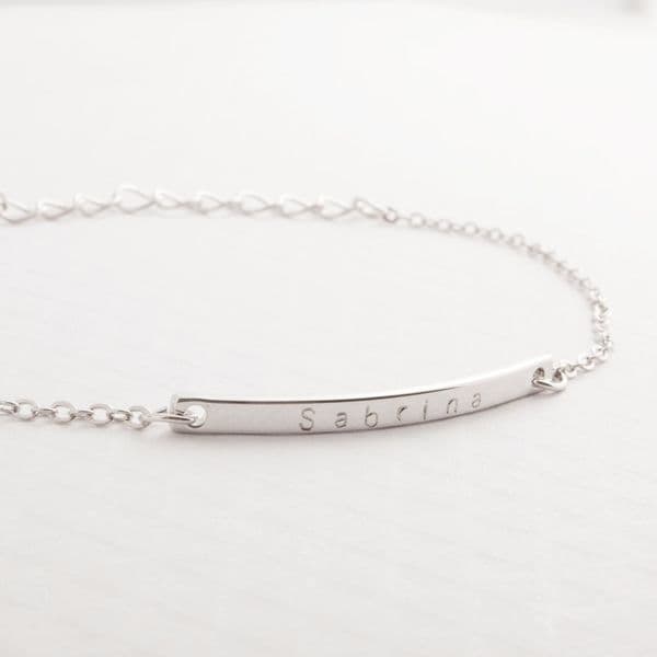 Cross border stainless steel personalized engraved bracelet, fashionable and personalized titanium steel women's versatile autumn and winter jewelry