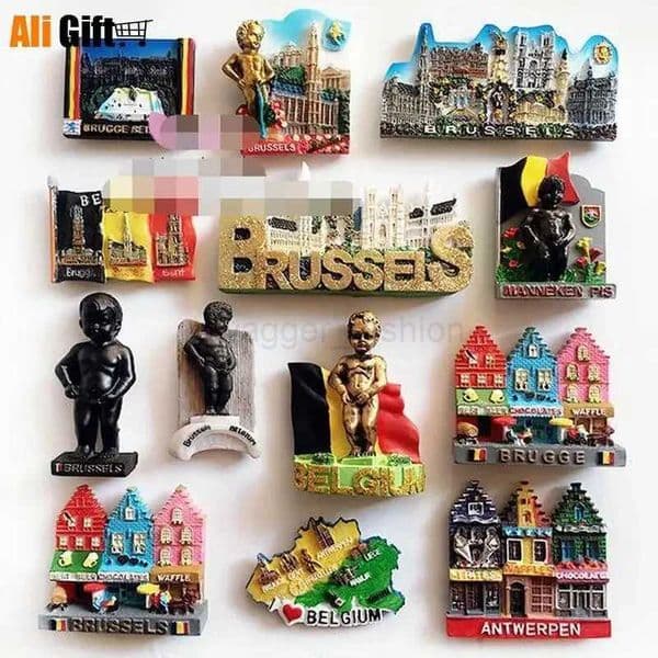 3D Resin Fridge Magnet CraftHome Fridges Belgium Tourism Souvenir Belgium Tourism Souvenir Swan Cafe Magnets Decor AccessoriesXJ240809