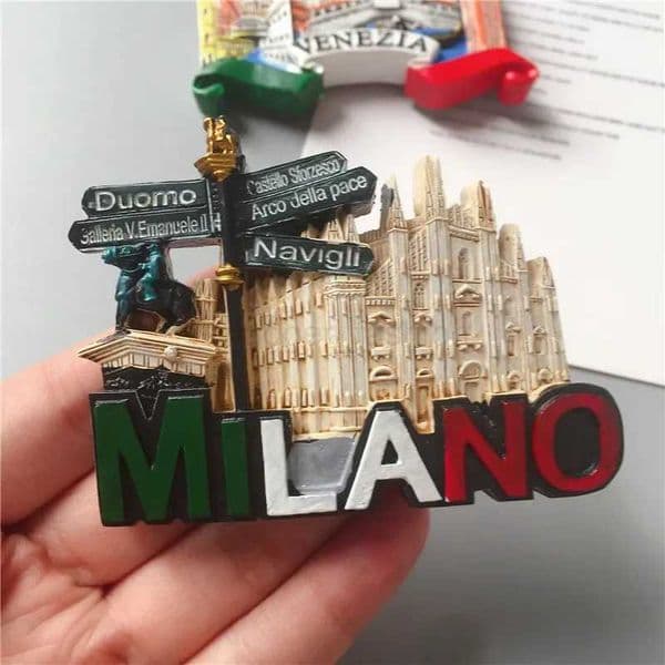 European Souvenir Refrigerator Magnet Milan Venice European Stereo Resin Magnet Home Decoration GiftXJ240809