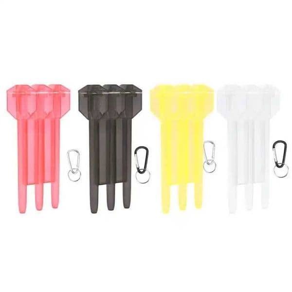 4 Colors Box Darts Tool Box Portable Carry Transparent Plastic Darts Storage Box W/Aluminium Alloy Hang Buckle Y240807