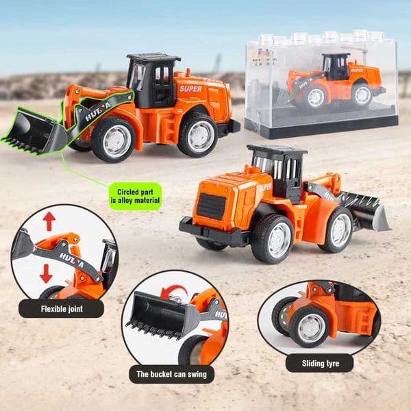 Plane HUINA 1 80 Construction Alloy Diecast Car Model Forklift Roller Dumper Excavator Engineering slot car Agitator Truck Toy Collection Gift521