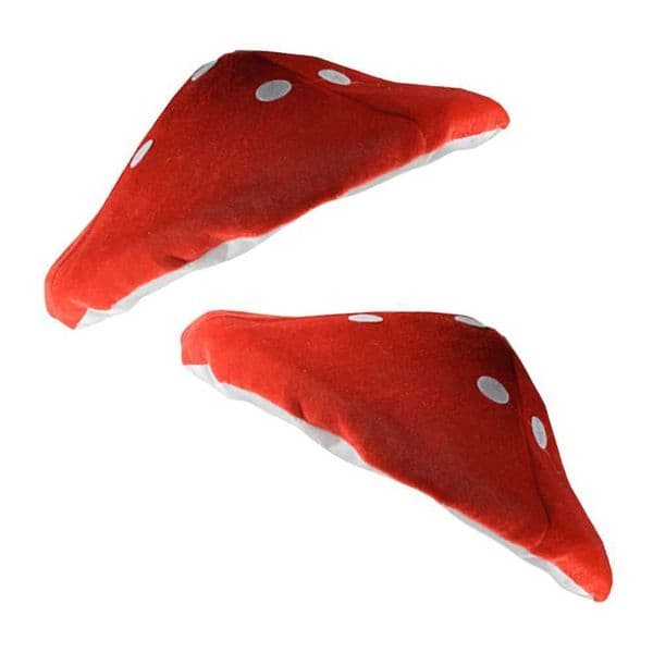 2Pcs Plush Mushroom Hat Toad Hat Funny Cap Vintage Painter Creative Costume Party Ornaments for Festival Decor Kids White Y240810