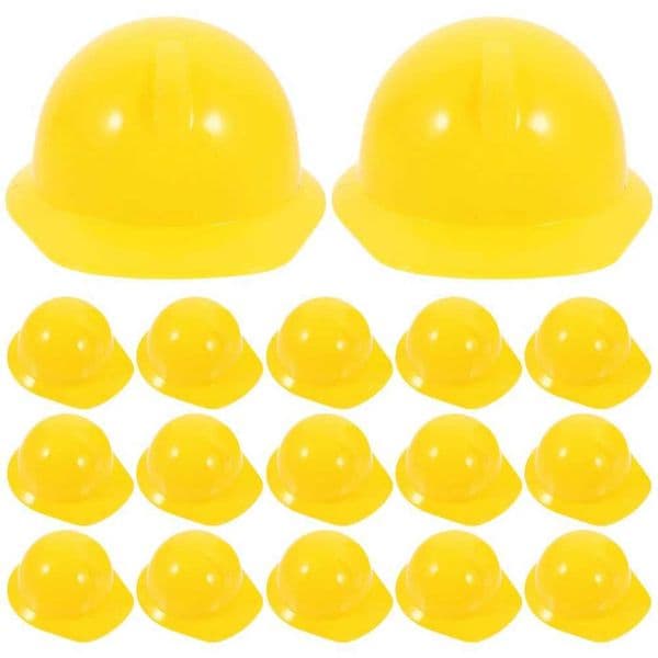 Miniature Construction Hats Mini Building Hard Toy Party Hats Dress Up Mini Construction Hat Safety Party Decor Hat Y240810