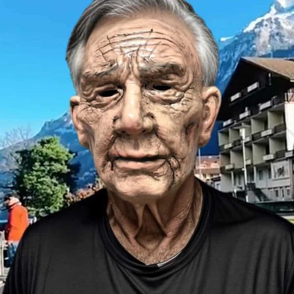 Elderly Mask Lifetime Parent Type Father Halloween Mask Role Playing Props Outdoor Party and Game Performance Supplies W240809