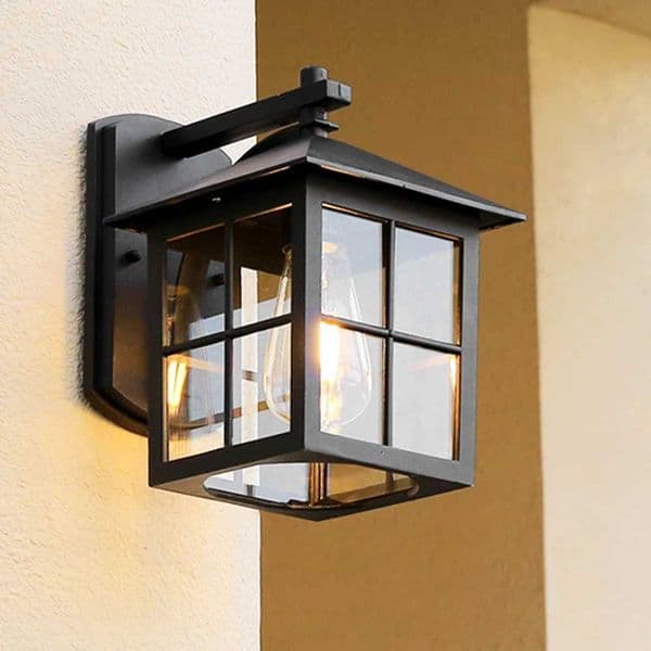 Outdoor Vintage Wall Lamp E27 Bulb Sconce Light Fixtures Retro LED Wall Lamp Porch House Home Yard Garden Lighting Black BronzeCL240809