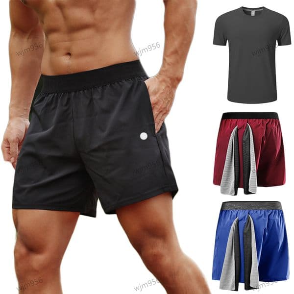 Yoga Designer men's speed up shorts fashion beach aligned pants workout sports basketball suit quick-drying jogging pants jump Cycling Fitness men gym clothing