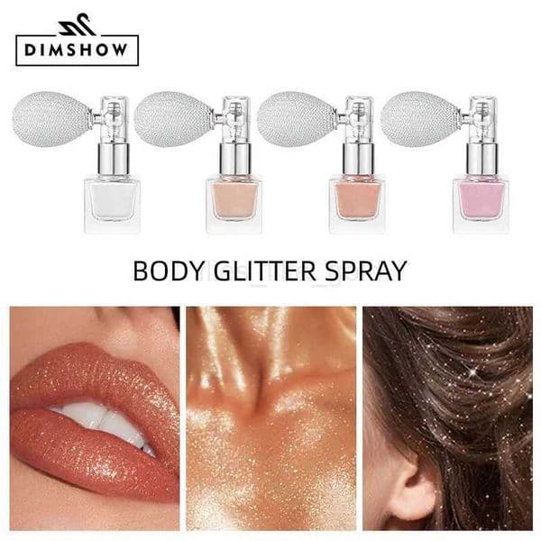 DIMSHOW multi-color bright flash spray high gloss silk powder body spray high gloss powder W240812