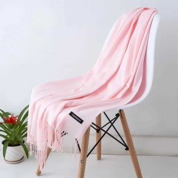 Fashion Solid Color 2023 Womens Scarf Winter Headscarf Tessale Tassels Long Womens Shawl Cashmere Like Pashmina Headscarf Scarf Packaging W240824