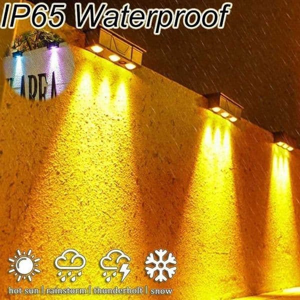 Christmas solar outdoor garden light home garden villa decorative street staircase floor lights fence wall lightsCL24809