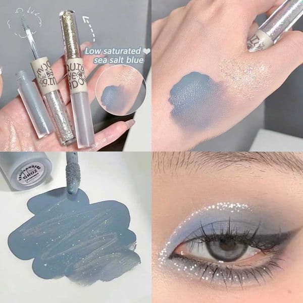 Sequins Liquid Eyeshadow Glitter Diamond Eye Shadow Stick Shiny Double Head Blue Pink Eyes Contour Makeup Tools Korean ComesticCL240812
