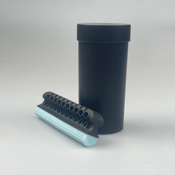Elegant Wooden Beard Maintenance Tool Organizer - Perfect Gift Idea for Him with Built-in Rinse Cup