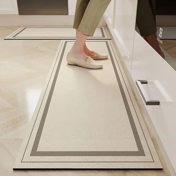 Quickdrying Oilabsorbing Antifalling Foot Mat Long Toilet Bathroom Absorbent Kitchen Floor Nonslip Diatom Mud 240802