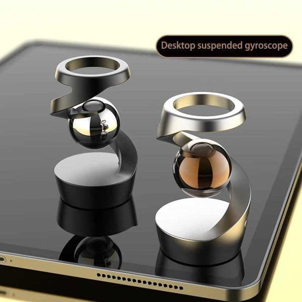 Adult Desktop Stress Relief Toy Aluminum Alloy Decompression Hypnosis Rotary Gyro Fingertip Kinetic levitating Spinner Gift Y240810