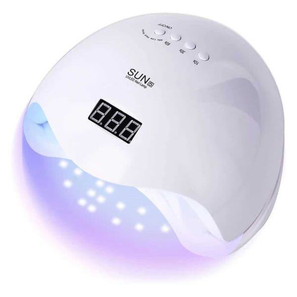 48W Nail Dryer Gel Nail Polish Curing LED UV Light with 4 Timers Automatic Sensor LCD Display Professional Nail Art Tools W250210