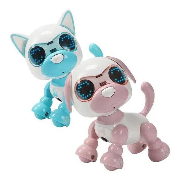 Dog Pet Companion Interactive Intelligent Walking Robot Puppy Toy Electronic Pets with Light and Sound for Kids