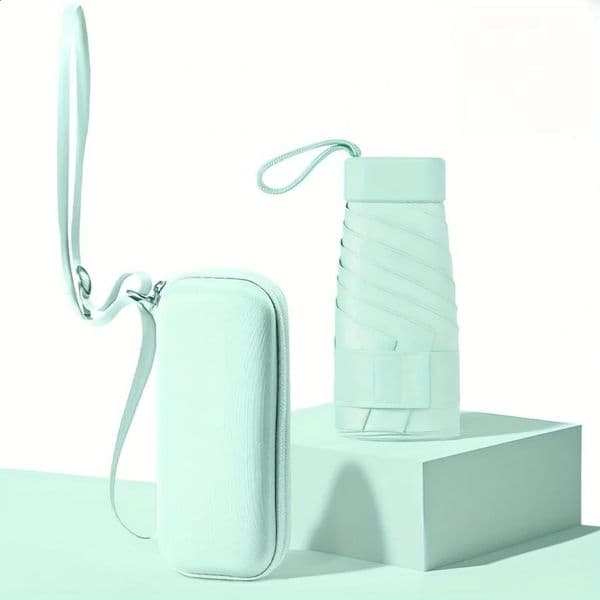 convenient mini umbrella that can be cross carried on the card holder rain or shine 99% sun protection 240813