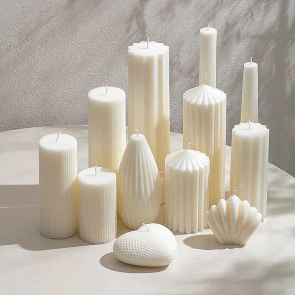1 Nordic style cylindrical smokeless candle used for weddings parties birthday decorations Nordic home decor bedrooms W240813