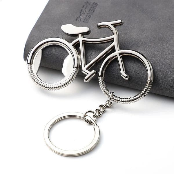 Creative Metal Beer Bottle Opener Fashion Cute Bike Bicycle Keychain Key Rings For Lover Biker Openers Mens Gift 240812