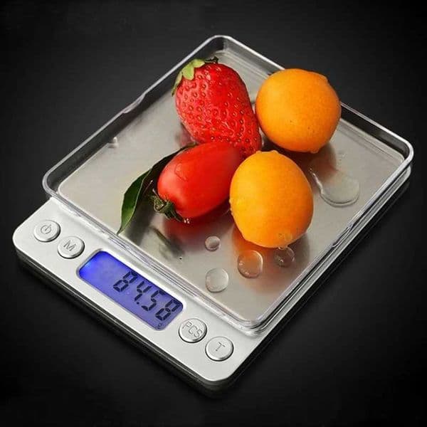 Portable Electronic Food Scales 3000g/0.1g Postal Kitchen Jewelry Weight Balance Digital Scale 500g 0.01 Precision ScaleM240815