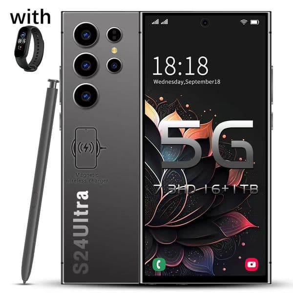 S24 Ultra High Configuration 5G Android Cell Phone with Large Display, Premium Camera System & Built-in GPS Smartphone