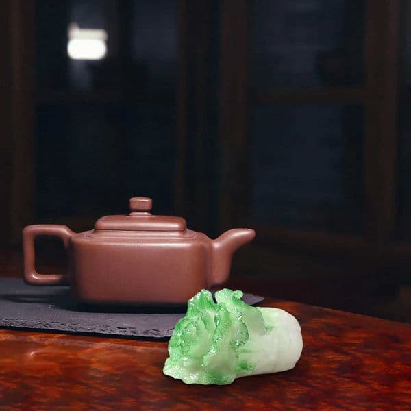 Tea Pet Decoration Resin Personality Micro Landscape Ornament Craft Creative Decoration Accessories Statue Fortune CabbageXJ240814