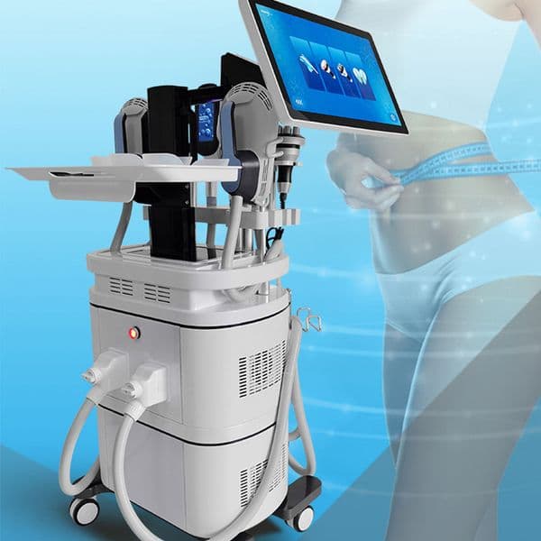 Hot Sales EMS Cryotherapy 40K Cavitation RF Body Massager Butt Lifting Cryolipolysis 2 IN 1 Excess Fat Freezing Muscle Relaxation Machine