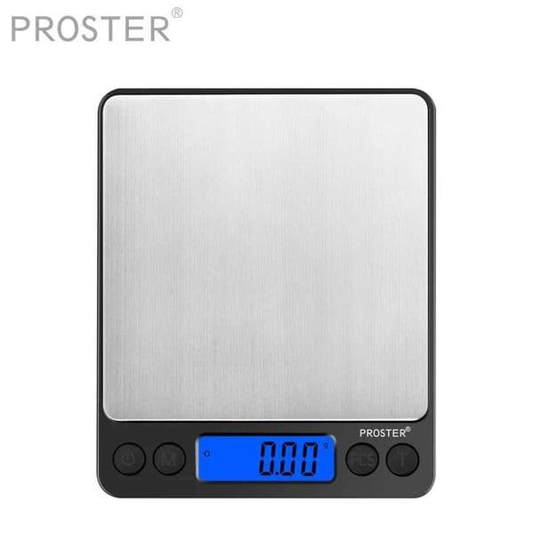 Proster 0.01-500g High-Precision Digital Lcd Kitchen Food Scale Multifunctional Scales Large Stainless Steel PlatformM240815