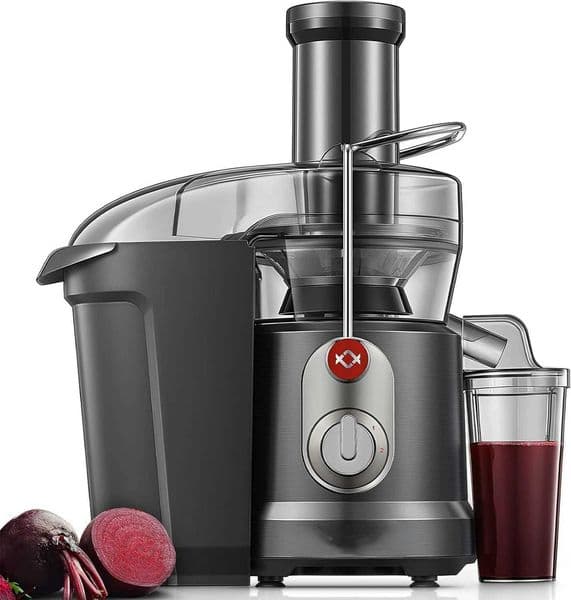 Juicer Machines 1300W Peak Power Centrifugal Juice Extractor Machine with 3.2 Wide Mouth for Whole Fruits and Vegetables CL240815
