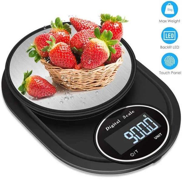 Household Multi-Function Kitchen Scale 22Lb/10Kg 0.1G Precision Food Diet Scale for Cooking Baking Multifunctional Measure ToolsM240815