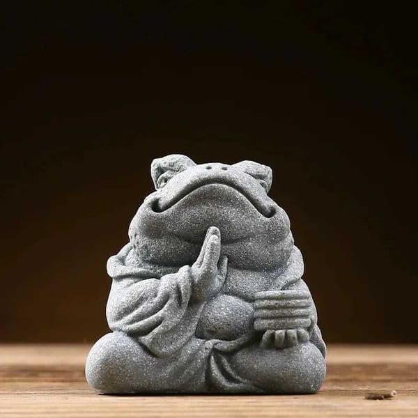 Creative Tea Room Tea Plate Decoration Attracting Wealth Golden Toad Animal Thread Fragrance Tea Pet DecorationXJ16