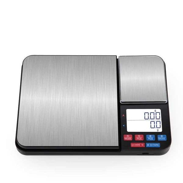 5kgx0.1g 500g*0.01 Dual Platform Digital Kitchen Scale LCD Electronic USB Power Stainless Steel Cooking Baking Food Weight ToolsM240815