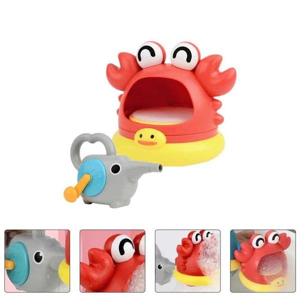 2 Pcs Bubble Toy Childrens Toys Baby Bath Tub Boy Manual Crab Plastic Kids Toddler forXJ240815