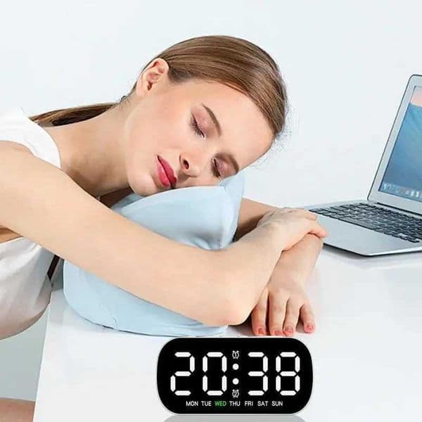 Digital Alarm Clock LED Brightness Adjustable Table Clock Multipurpose Portable Alarm Clock Electronic Table Clock For HomeM240814