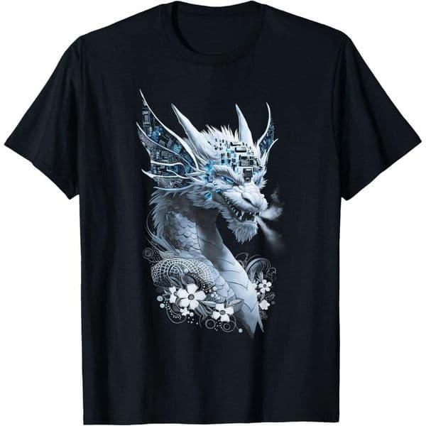 25ss T shirt for Mens Dragon Fantasy Creature Mythical Beast Illustration T-Shirt Shirts Tshirt Graphic Tee Casual Tops Short sleeve Free shipping