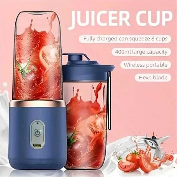 Double Cup Fruit Mixers Juicers Portable Electric Juicer Blender Fruit Juicer Cup Home Auxiliary Food Milkshake Juice Maker ToolXJ250305