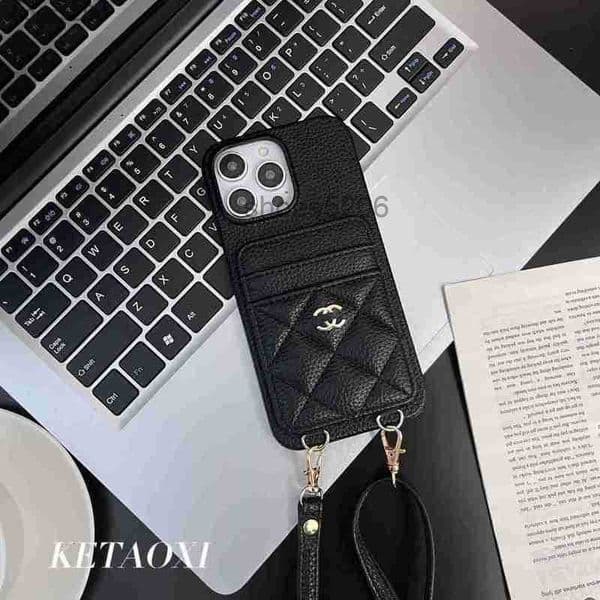Cell Phone Cases Designer Brand crossbody High-end Card Bag, Small Fragrant Shell, Trendy Case Suitable for 15promax/14/13 Orders DAEV