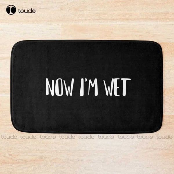 Now IM Wet Black Bath Mat Bath Mat Custom Bath RugM240816