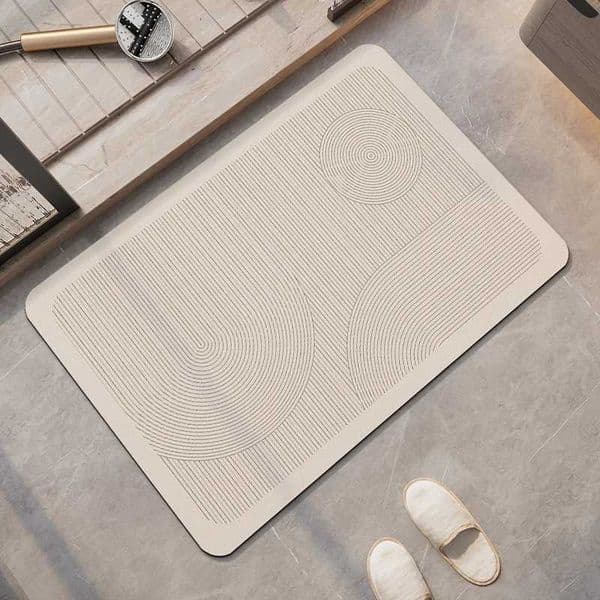 Non-Slip Diatomite Bath Mat Bathroom Foot Mats Absorbent Diatomite Mud Bathroom Rug Quick Dry Shower Toilet Carpet For HallwayM240816