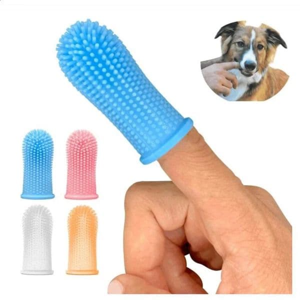 Super soft pet finger toothbrush poor teeth cleaning respiratory care non-toxic silicone toothbrush tools dog and cat cleaning products 240810