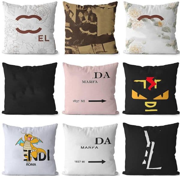 20style Fashion Letter Designer Throw Bedding Home Room Decor Cover Sofa Decoration Cushion 45-45cm Pillow case