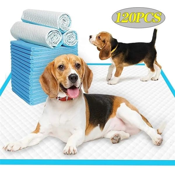 120 pieces of super absorbent pet diapers dog training diapers disposable healthy diaper pads for cat and dog diapers quick drying surface pads 240816