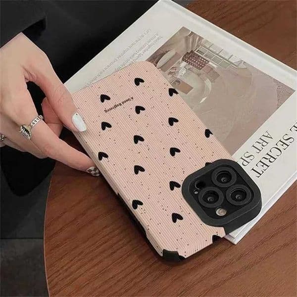 Designer Phone Case Fashion Little Love Heart Phone Case for iPhone 14 12 15 11 16 Pro Mini X XS XR 78 Plus Silicone Leather Shockproof Cover M241008