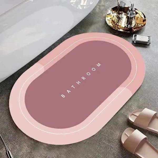 Absorbent Bathroom Bath Mat Anti-slip Shower Rug Quick Drying Bath Mats Kitchen Entrance Doormats Home Floormat Bathtub CarpetM240816