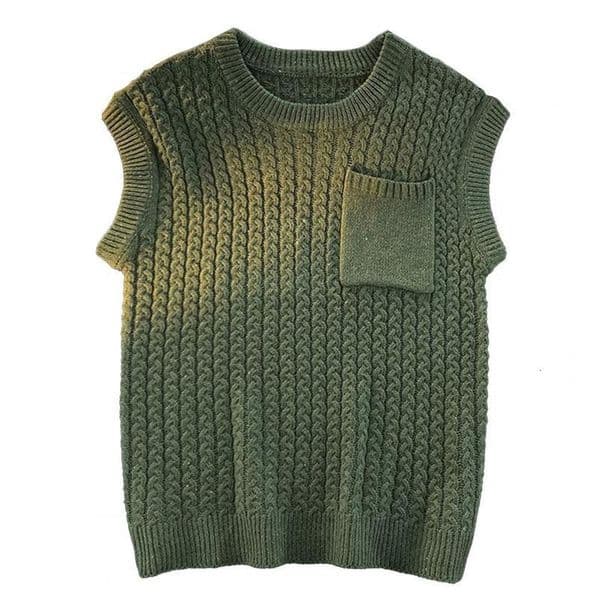 Chic Sweater Vest Knitwear Men Sweater Vest Loose Anti-pilling Pullover Winter Sweater Vest Keep Warm 240815