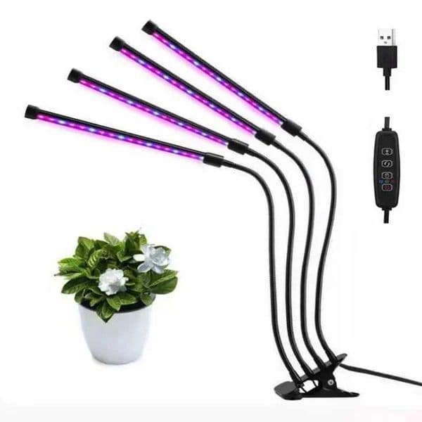 Aluminum alloy metal LED clip plant growth light USB charging dimming full spectrum flower seedling filling light Y240816