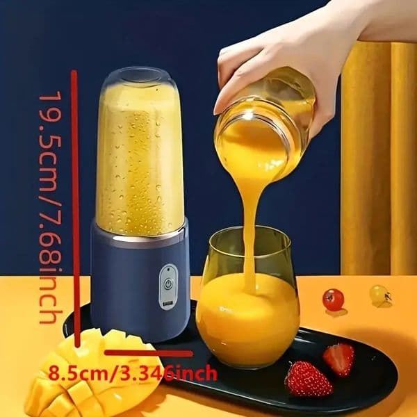 Portable blender electric 6plade multifunctional juice fresh smoothie crushed glass food processor 240817