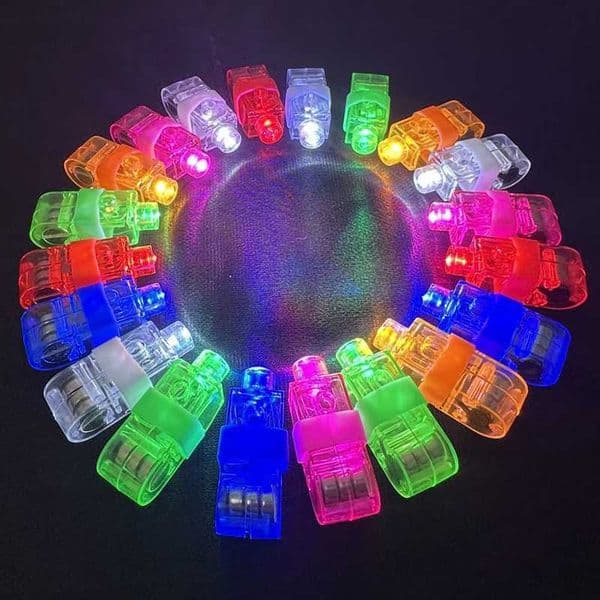 36/72pcs LED Finger Lights Mini Finger Flashlights Kids Glow Novelty Toys Party Glow In Dark Birthday Wedding Party Supplies Y240817