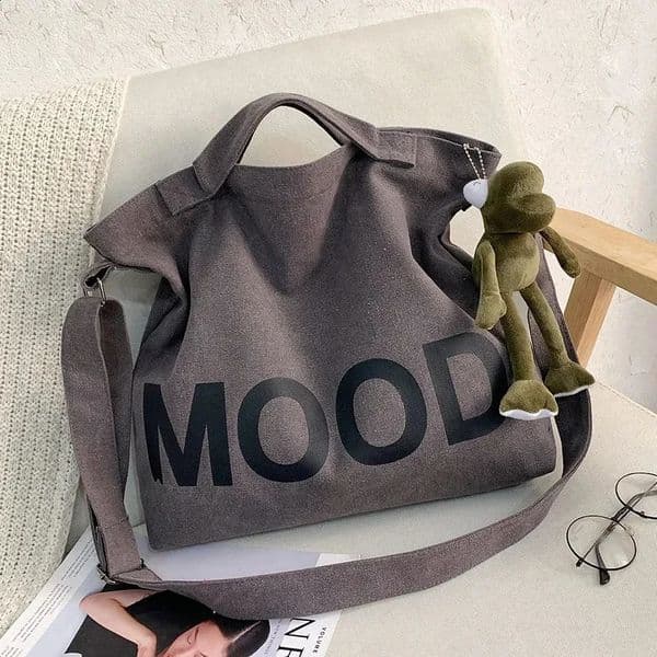 Top Canvas Bag Youth Men Shoulder Bags Large Capacity Hand Letter Printed Crossbody for Women Students School 240816Z