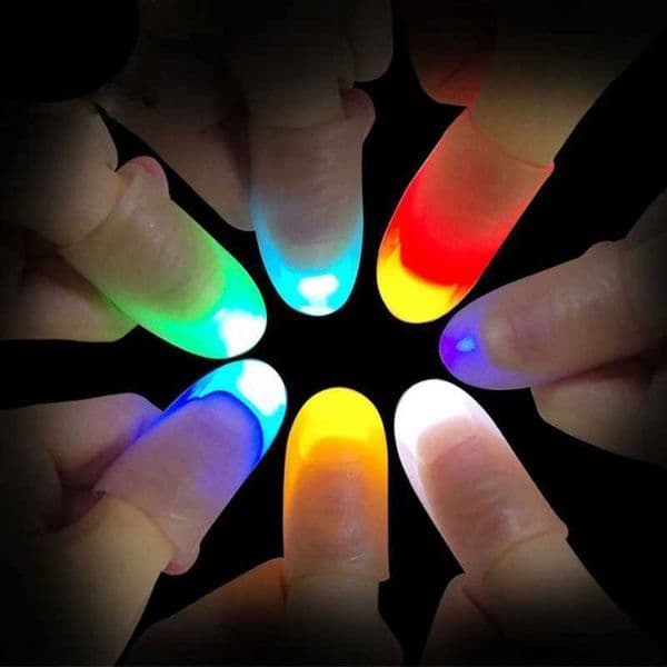 Thumb Finger Light Magic Thumbs Light Toys for Adult Children Magic Trick Props Led Flashing Fingers Halloween Party Favors Y240817
