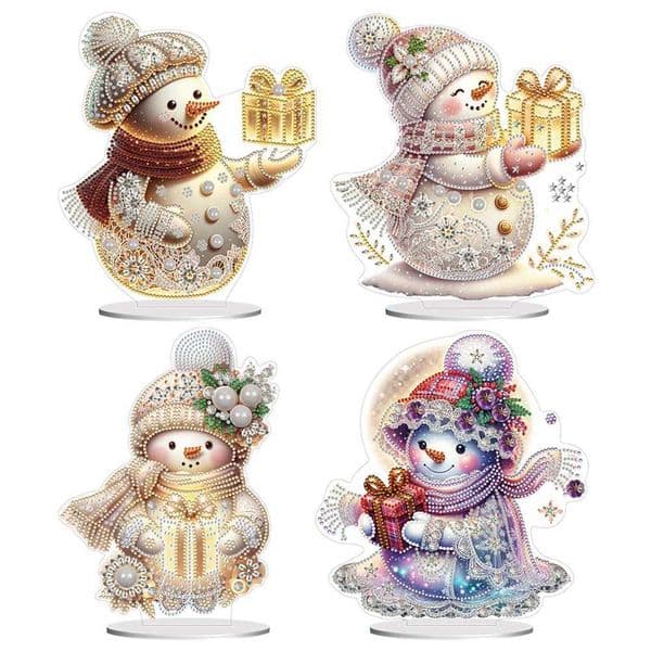Special Shape+Round Table Top Diamond Painting Ornament Kits Acrylic 5D DIY Diamond Art Tabletop Decorations for Adults BeginnerXJ240816